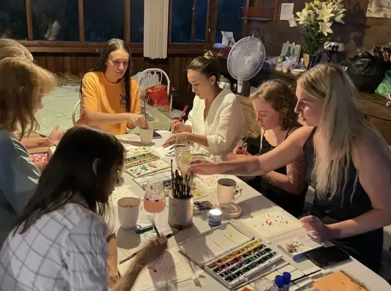 Foil art crafting afternoon